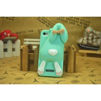 Чехол для iPhone 5/5s  Кролик Moschino Violetta Rabbit Голубой