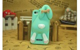 Чехол для iPhone 5/5s  Кролик Moschino Violetta Rabbit Голубой