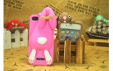 Чехол для iPhone 5/5s  Кролик Moschino Violetta Rabbit Розовый