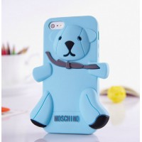 Чехол для iPhone 5 Медведь Moschino Bear Голубой