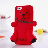 Чехол для iPhone 5 Медведь Moschino Bear Красный
