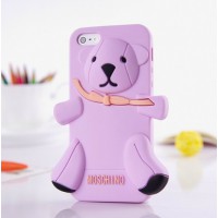 Чехол для iPhone 5 Медведь Moschino Bear Фиолетовый