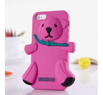 Чехол для iPhone 5 Медведь Moschino Bear Розовый