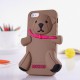 Чехол для iPhone 5 Медведь Moschino Bear Коричневый