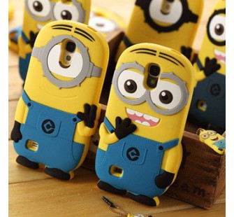 Чехол для Galaxy S4 Minions / Миньон Синий