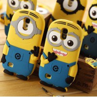 Чехол для Galaxy S4 Minions / Миньон Синий